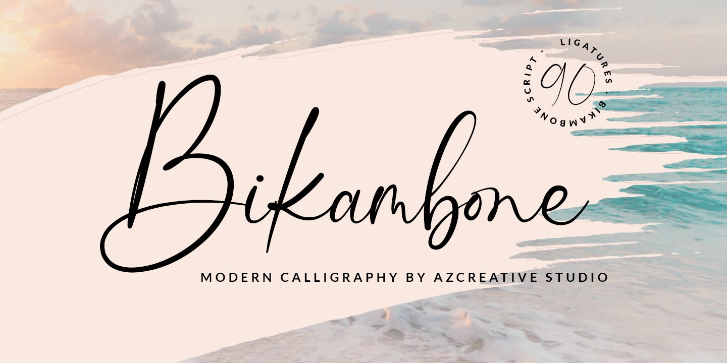 Schriftart Bikambone